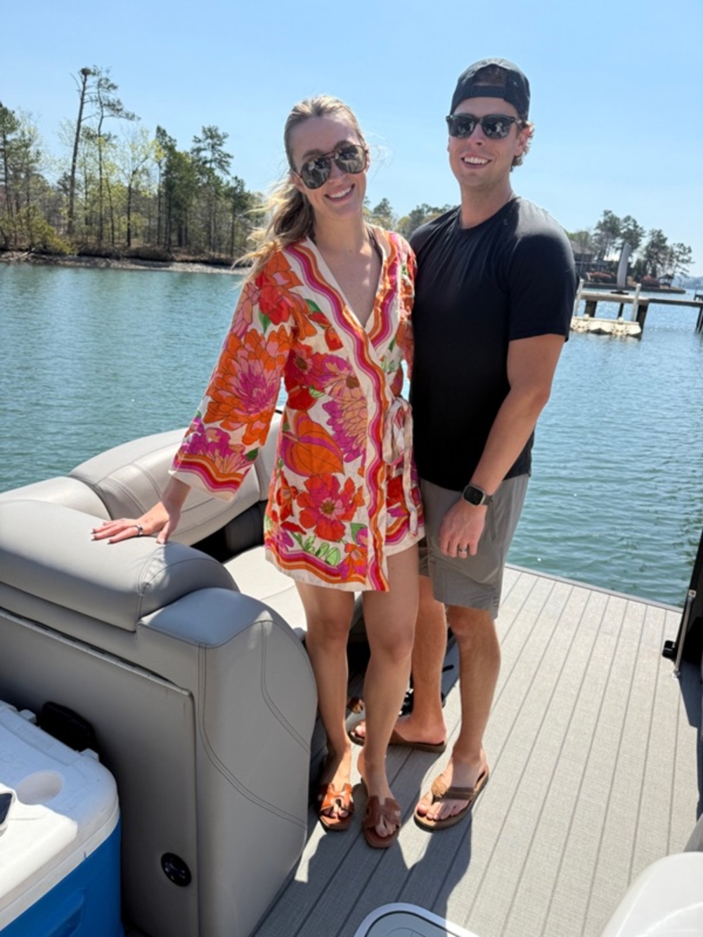 FARM Rio Pink Orange Floral Mini Dress - Picture 4 of 12
